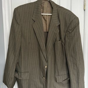 Plaid men’s oversized blazer